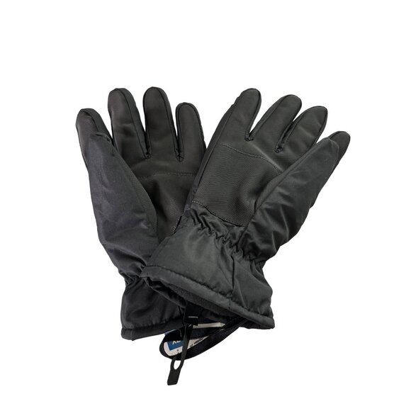 NWT ISOTONER Gloves Black Winter Lined Velcro Wrists Size XL - Picture 4 of 4